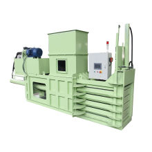 Horizontal hydraulic waste paper baler bailing compactor machine for plastic film wool cotton